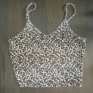 cheetah tank top